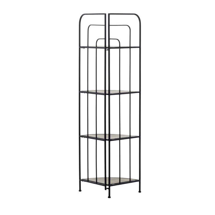 Black metal corner online bakers rack